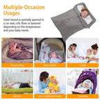 Baby Knit Swaddle Blanket Wrap with Buttons