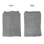 Baby Knit Swaddle Blanket Wrap with Buttons