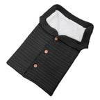 Baby Knit Swaddle Blanket Wrap with Buttons