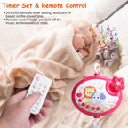 Baby Musical Crib Bed Bell Rotating Mobile Star Projection