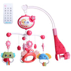 Baby Musical Crib Bed Bell Rotating Mobile Star Projection