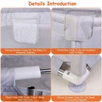 Baby Playpen with Anti-Suction Base Zipper Door
