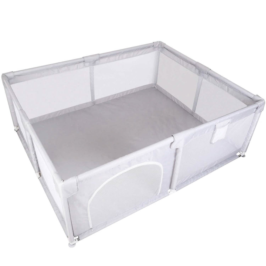 Baby Playpen with Anti-Suction Base Zipper Door