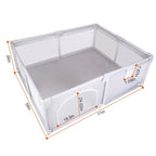 Baby Playpen with Anti-Suction Base Zipper Door