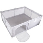 Baby Playpen with Anti-Suction Base Zipper Door