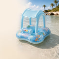 Baby Swim Float with Sun Canopy and Ocean Design