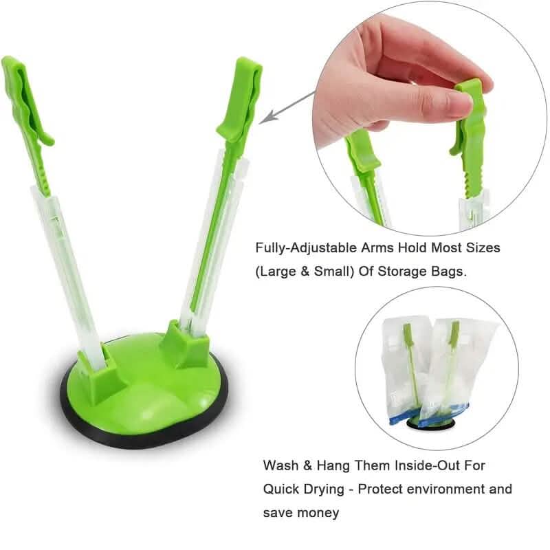 Baggy Rack Holder Plastic Bag for Food Prep