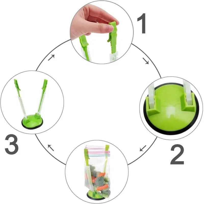 Baggy Rack Holder Plastic Bag for Food Prep