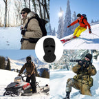 Balaclava Face Mask 3-Hole Knitted Windproof Ski Mask Full Face Cover