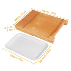 Bamboo Cutting Board with Sliding Draw Tray