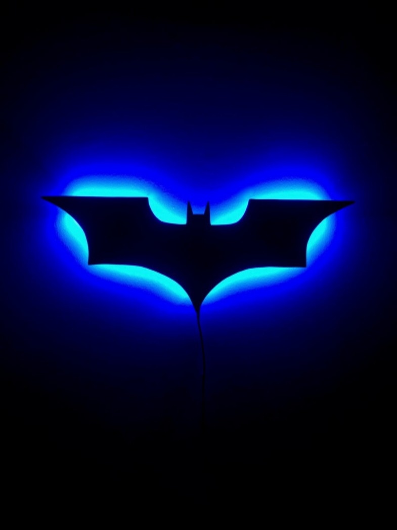 Batman LED Wall Lamp with Remote Color Control