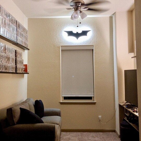Batman LED Wall Lamp with Remote Color Control