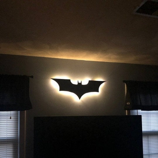Batman LED Wall Lamp with Remote Color Control