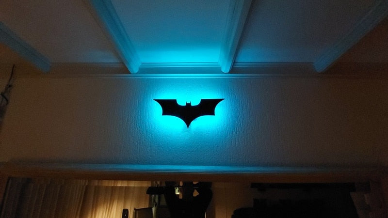 Batman LED Wall Lamp with Remote Color Control