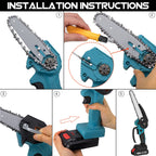 Battery Chainsaw - Simplified Wood Cutting!