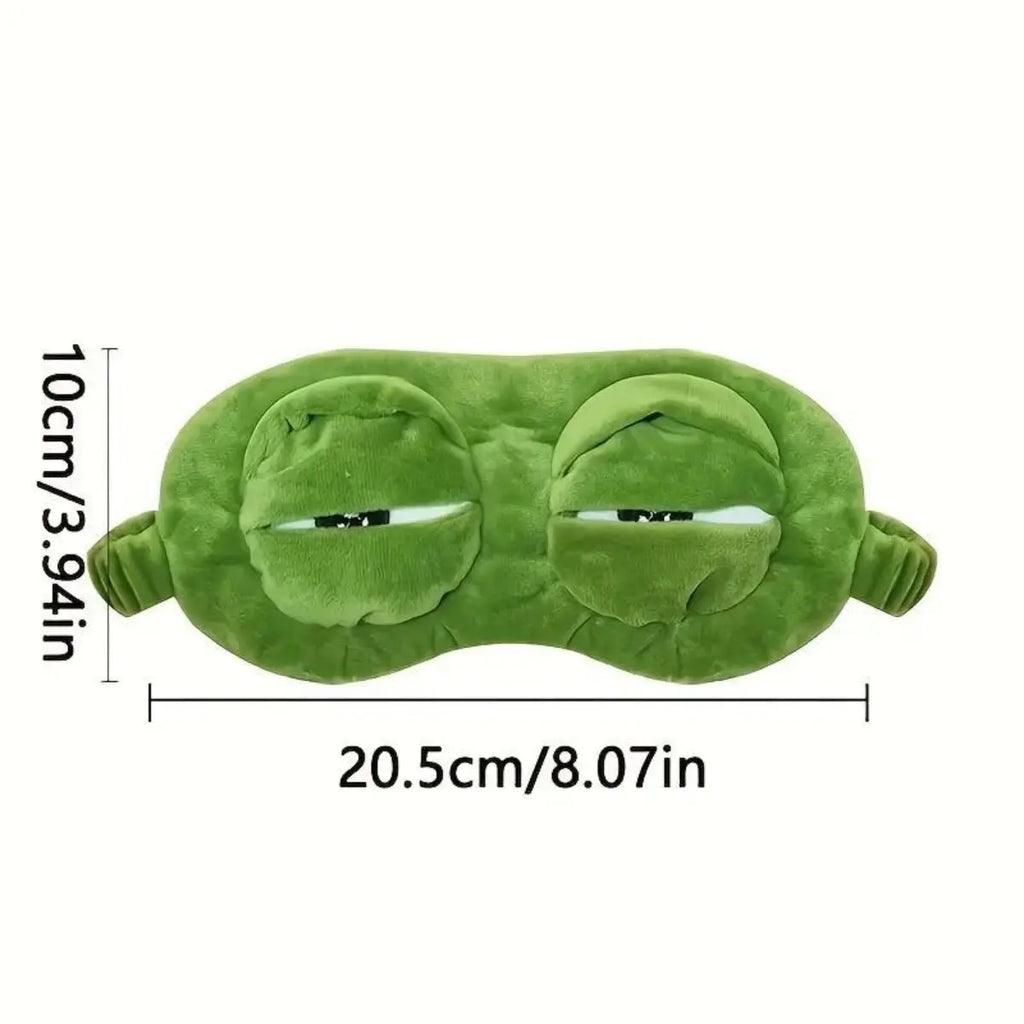 Cute 3D Cartoon Frog Eye Mask, Comfortable Light Blocking Sleep Eyeshade
