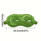 Cute 3D Cartoon Frog Eye Mask, Comfortable Light Blocking Sleep Eyeshade