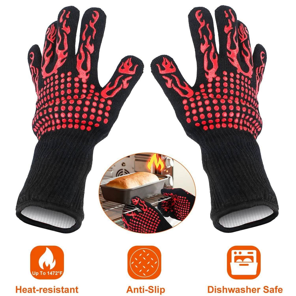 BBQ Gloves 1472¬∞F Heat Resistant Grill Gloves Anti-slip