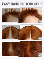 Fix & Fill Hairline Powder-Spice, 4-IN-1 Powder Stick for Hairline, Part, Contour & Brow, Quick Fix Sparse Hair