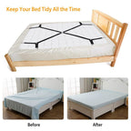 Bed Sheet Fasteners Adjustable Crisscross Elastic Sheet Suspenders