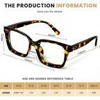 Tortoiseshell Reading Glasses – Blue Light Blocking Oversized Square Readers
