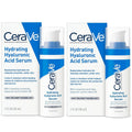2 Pack Cerave Hyaluronic Acid Serum for Face with Vitamin B5 and Ceramides, Hydrating Face Serum
