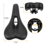 Bicycle Padded Saddle Wear Resistant Hollow Leather Seat Cushion