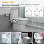 Bidet Attachment Non-Electric Fresh Water Sprayer with Self Cleaning Dual Nozzle