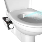 Bidet Attachment Non-Electric Fresh Water Sprayer with Self Cleaning Dual Nozzle