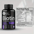 Biotin Capsules Multivitamin Collagen Keratin Supplement Hair Skin And Nail Vitamin