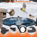 Bird Bath Deicer Outdoor Winter Water Heater Thermostatically Controlled