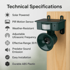BIRDGUARD SENSOR - Motion detector bird repeller for effective protection