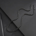 Black Chain Style Titanium Steel Fashion Necklace for Men