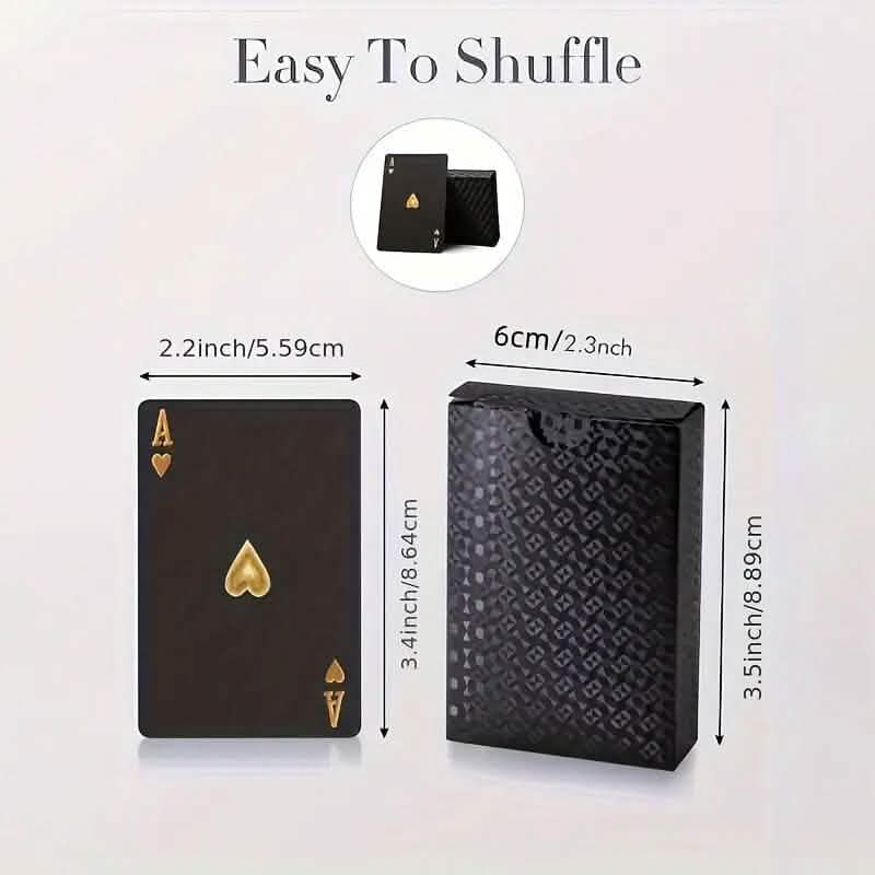 Black Golden Foil Poker Playing Cards