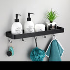 Black Aluminum Alloy Wall Shelf