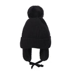 Kids Knit Beanie Winter Hat with Earflaps