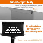 Blackstone Griddle Grease Catcher with  Heat Resistant Hose Stainless Steel