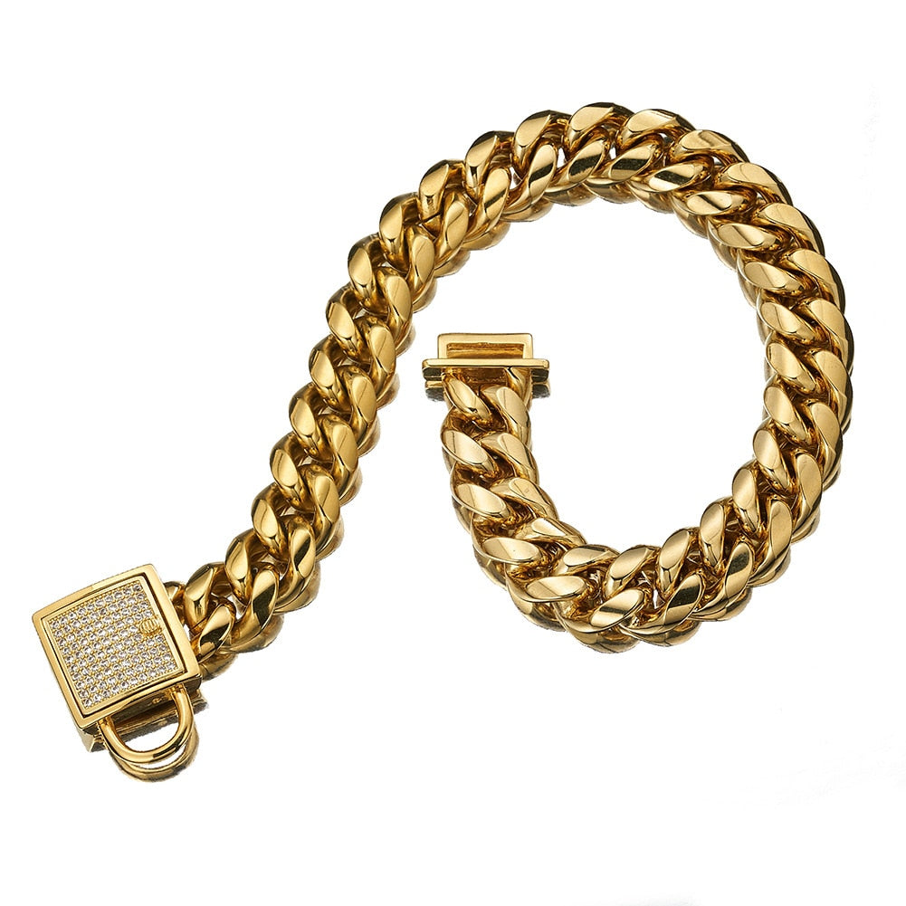 BlingBling | Heavy Duty Metal Dog Chain Collar
