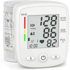 Blood Pressure Monitor Digital Wrist BP Machine Automatic BP Cuff with 2 Users 180 Memory Voice Large LCD Display