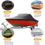 Boat Cover 210D Waterproof Dustproof Trailerable Boat Protector