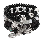 Bohemian Layered Beaded Bracelet