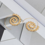 Bohemian Spiral Hippie Earrings