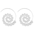 Bohemian Spiral Hippie Earrings
