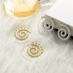 Bohemian Spiral Hippie Earrings
