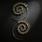 Bohemian Spiral Hippie Earrings