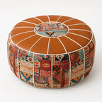 Bohemian Storage Ottoman Pouf with Hidden Compartment