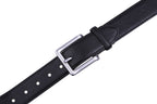 Bonded Leather Belt for Men – Nickel Buckle, 1.4" Strap