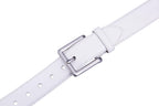 Bonded Leather Belt for Men – Nickel Buckle, 1.4" Strap