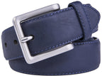 Bonded Leather Belt for Men – Nickel Buckle, 1.4" Strap