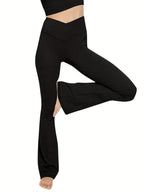 Bootcut leggings with high waist